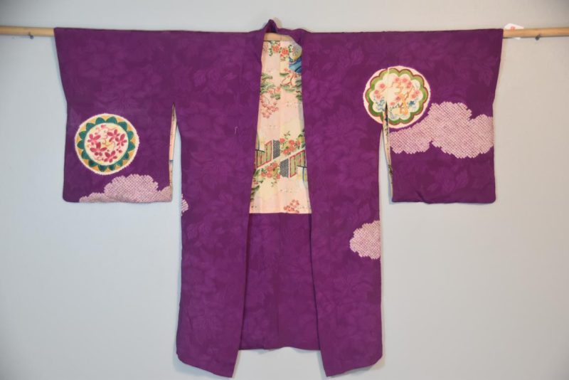 Japanese Purple Silk Haori - Image 3