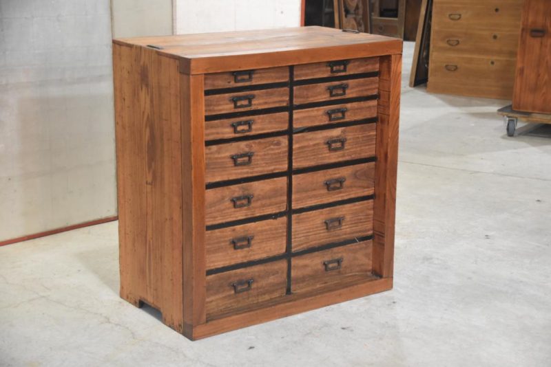 Hikidashi Antique Chest of Drawers Width:860mm - Image 4