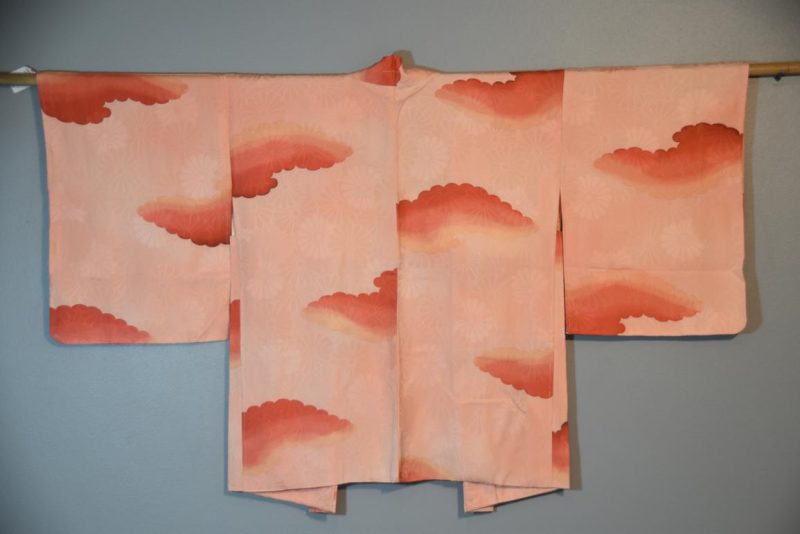 Peach Jacquard Vintage Silk Haori - Image 6
