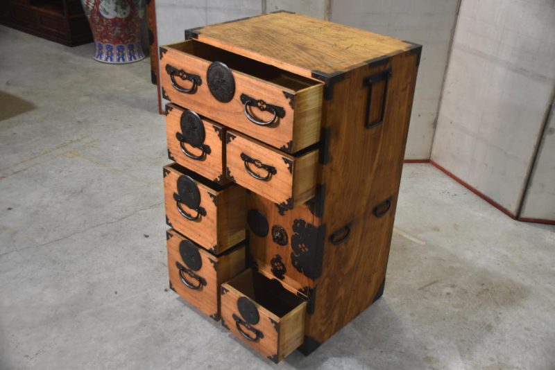 Antique Narrow Clothing Chest Width:550mm - Image 6
