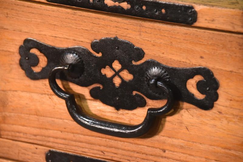 Antique Matsumoto Region Clothing Chest 2 Sections Width:870mm's - Image 7