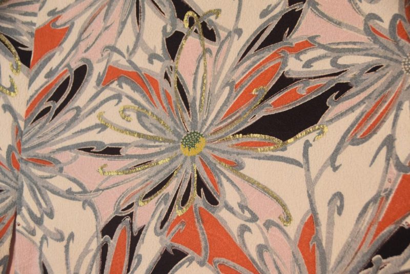 Japanese Chrysanthemum Silk Haori  Jacket - Image 5