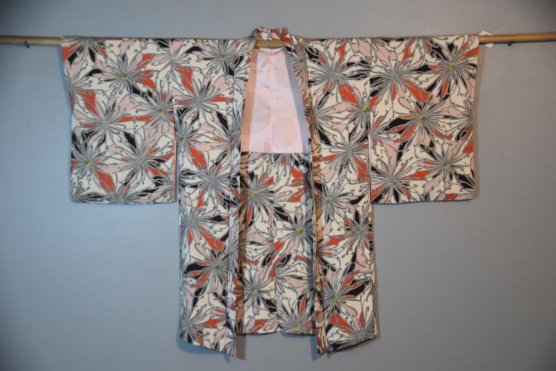 Japanese Chrysanthemum Silk Haori  Jacket - Image 3