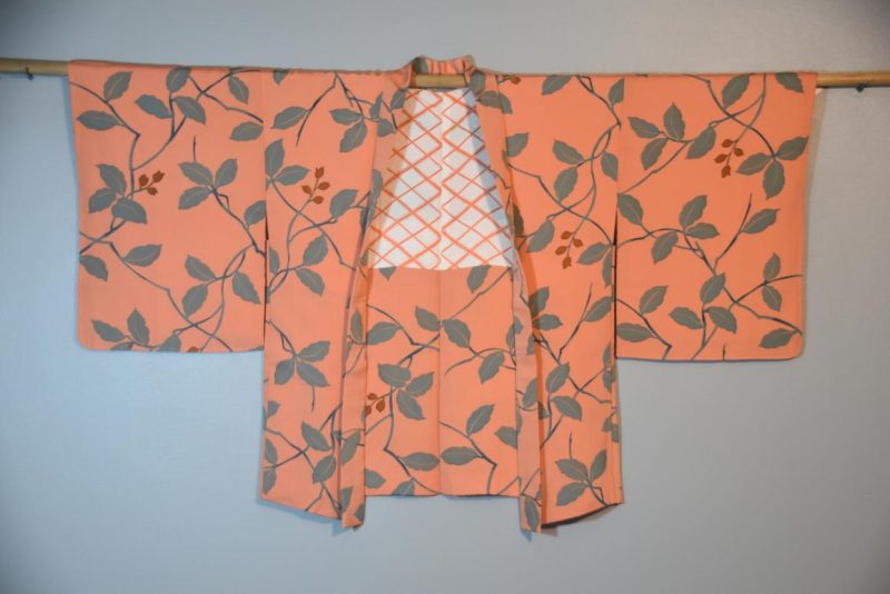 Peach Vintage Silk Haori - Image 3