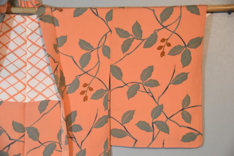 Peach Vintage Silk Haori - Image 2