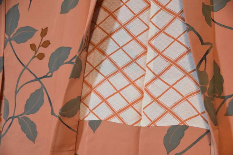 Peach Vintage Silk Haori - Image 6