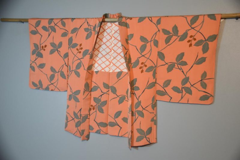 Peach Vintage Silk Haori - Image 5