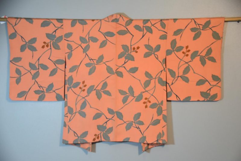 Peach Vintage Silk Haori - Image 4
