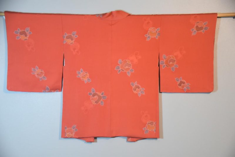 Dusty Orange Vintage Silk Haori - Image 3