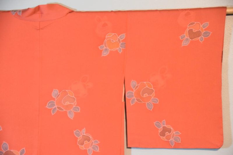 Dusty Orange Vintage Silk Haori - Image 2