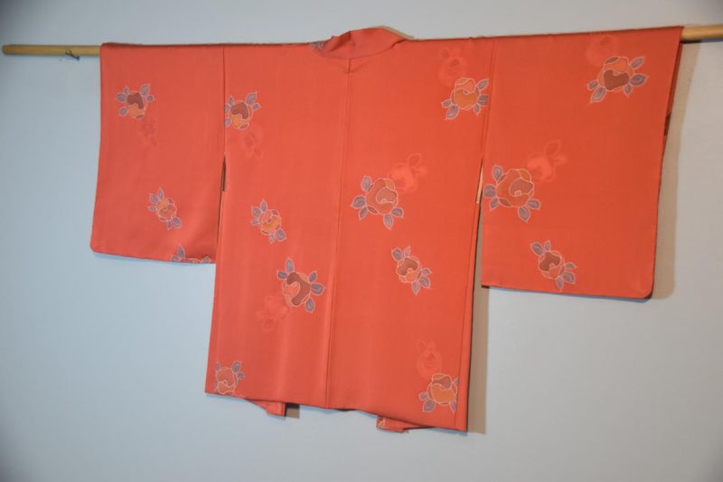 Dusty Orange Vintage Silk Haori - Image 5