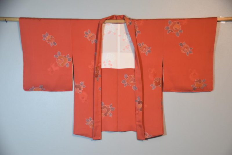 Dusty Orange Vintage Silk Haori - Image 4