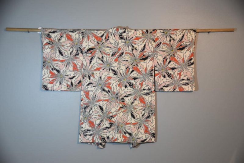 Japanese Chrysanthemum Silk Haori  Jacket - Image 7