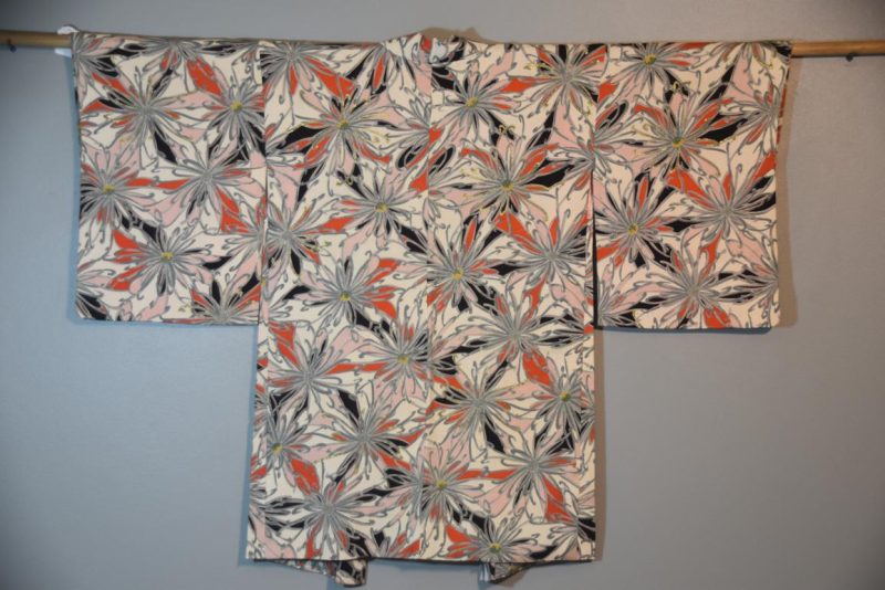 Japanese Chrysanthemum Silk Haori  Jacket - Image 6