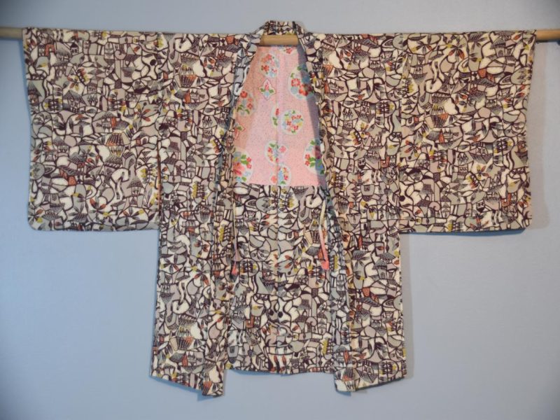 Japanese Vintage Super Soft Lightweight Silk Haori - Image 4