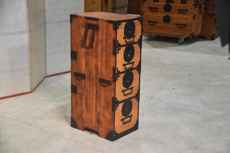 Antique Narrow Clothing Chest Width:340mm - Image 7