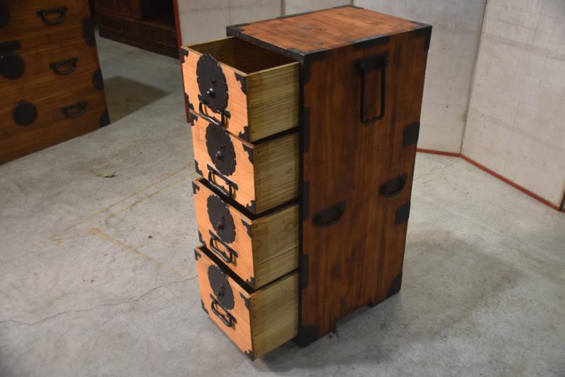 Antique Narrow Clothing Chest Width:340mm - Image 4
