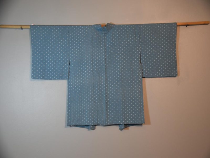 Jacquard and Shibori Silk Vintage Haori