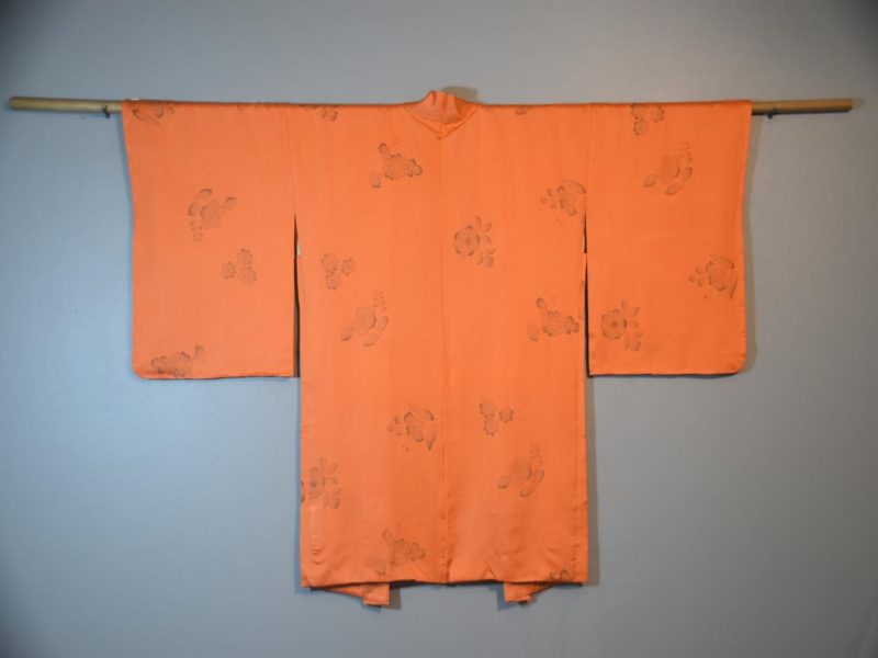 Japanese Vintage Orange Silk Haori