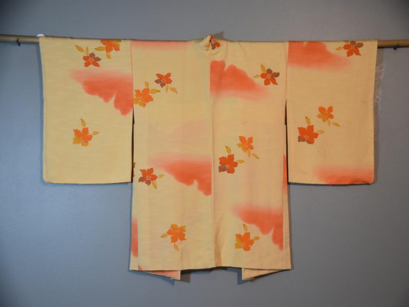 Japanese Vintage Yellow Silk Haori