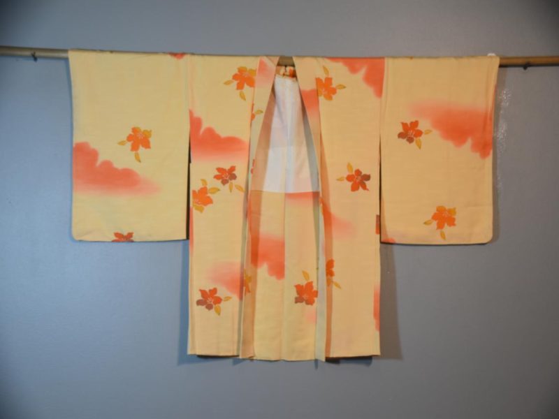 Japanese Vintage Yellow Silk Haori - Image 5