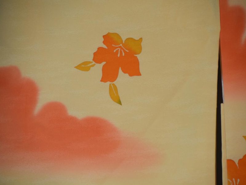 Japanese Vintage Yellow Silk Haori - Image 3