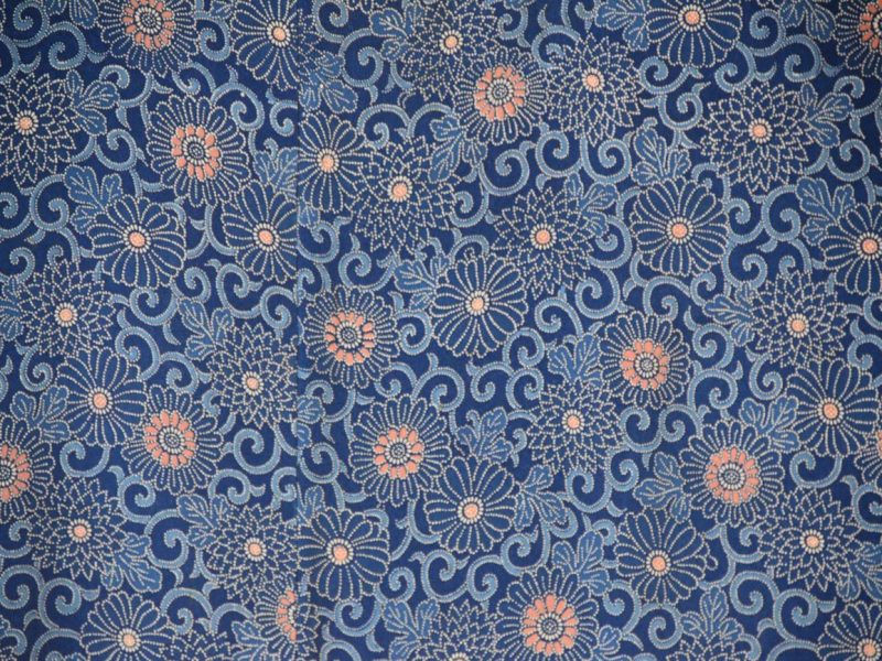 Japanese Blue Silk Haori - Image 2