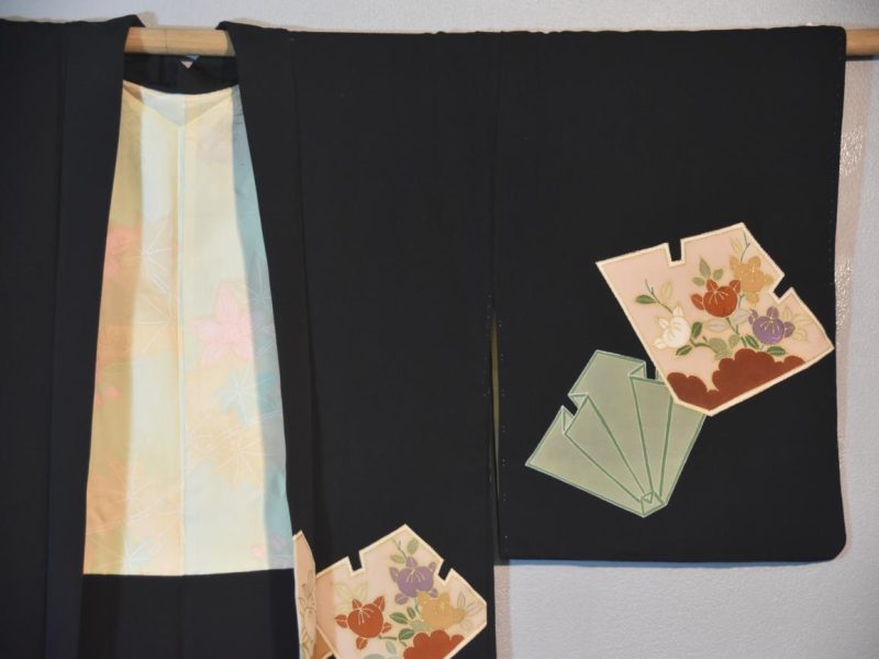 Japanese Vintage Black Silk Haori - Image 5