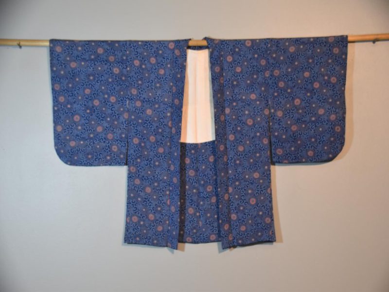 Japanese Blue Silk Haori - Image 5