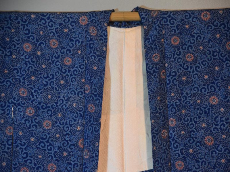 Japanese Blue Silk Haori - Image 4