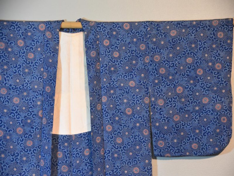 Japanese Blue Silk Haori - Image 3