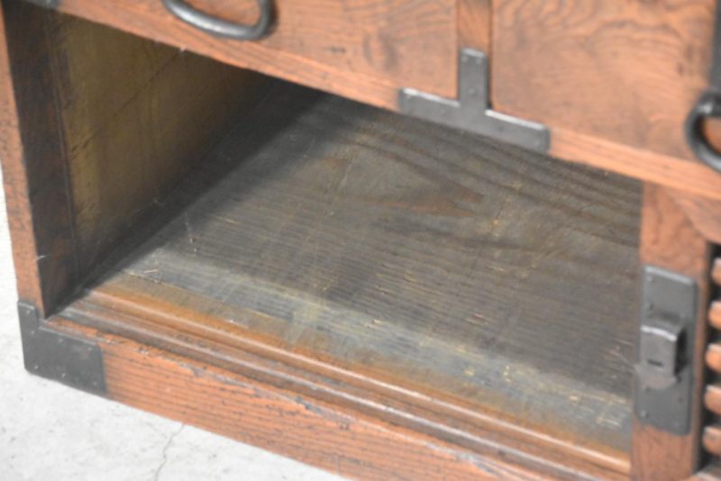Antique Japanese Elm Merchant Chest Choba Dansu Width:970mm's - Image 13