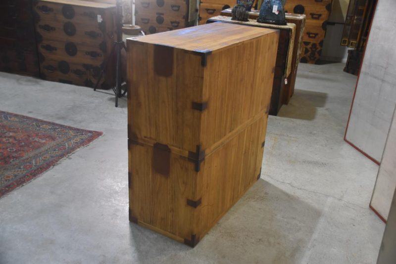 Antique 2 Section Clothing Chest  Width:940mm - Image 11