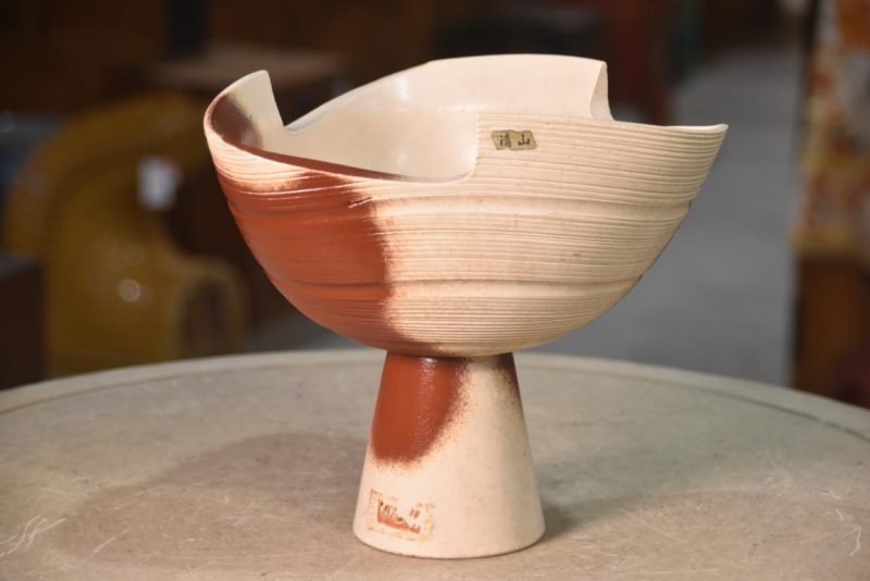 Japanese Ceramic Ikebana Vase Width:230mm - Image 5