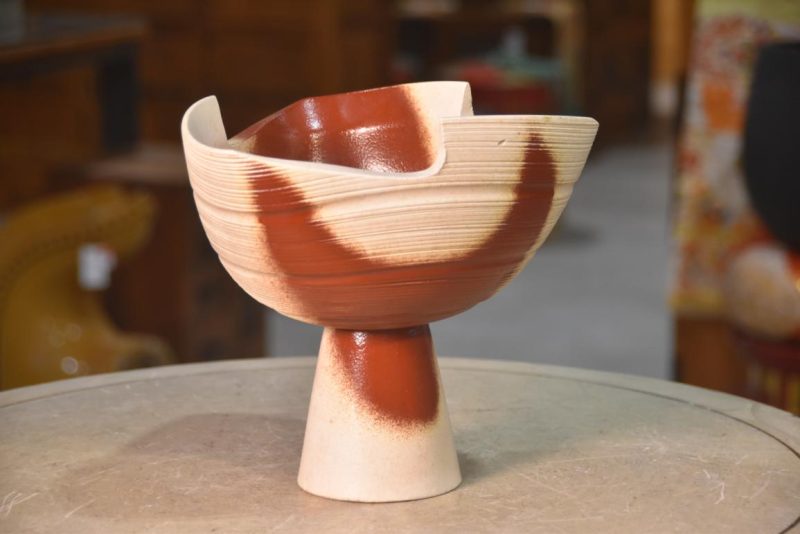 Japanese Ceramic Ikebana Vase Width:230mm
