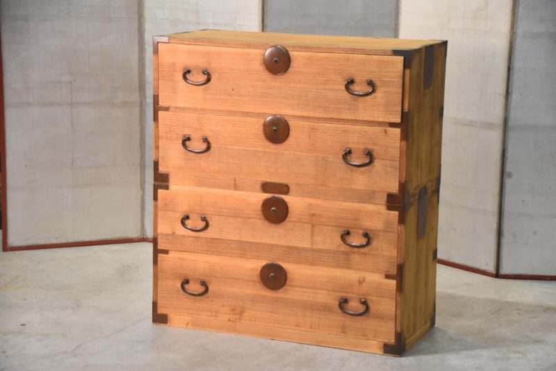 Antique 2 Section Clothing Chest  Width:940mm