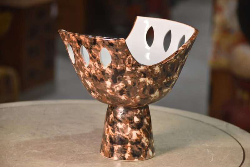 Japanese Ceramic Ikebana Vase Width:210mm - Image 7