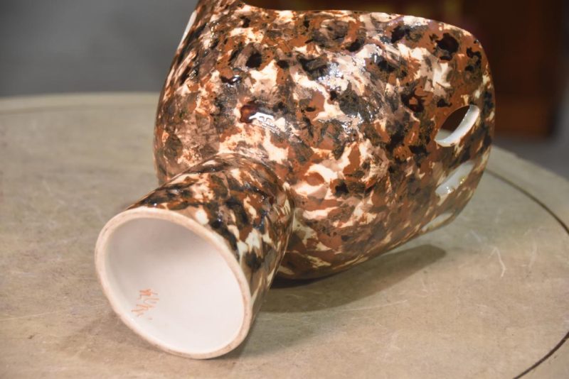 Japanese Ceramic Ikebana Vase Width:210mm - Image 3