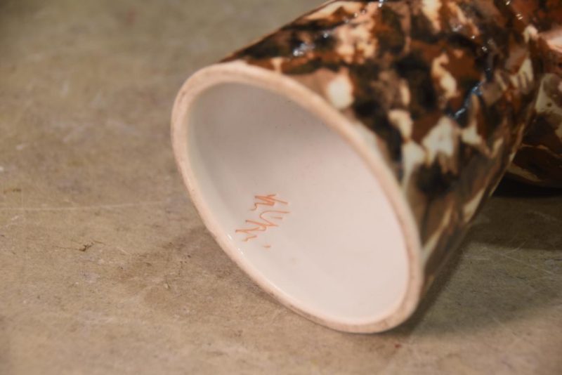 Japanese Ceramic Ikebana Vase Width:210mm - Image 8
