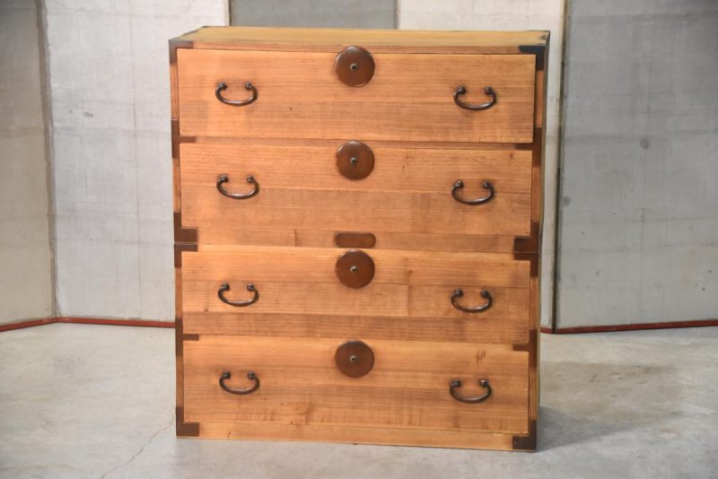 Antique 2 Section Clothing Chest  Width:940mm - Image 8