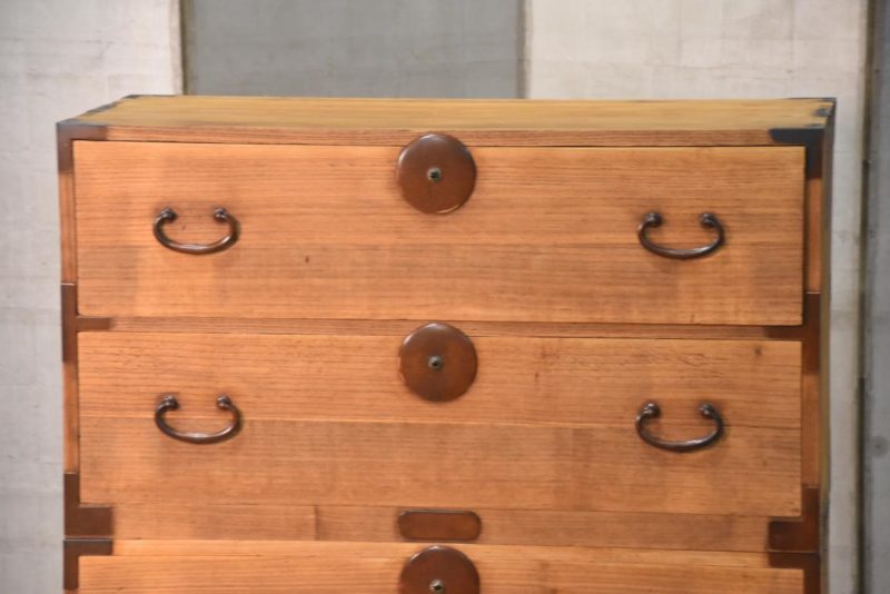 Antique 2 Section Clothing Chest  Width:940mm - Image 7