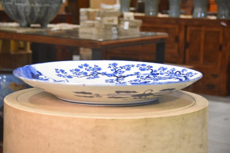Japanese Blue and White Porcelain Plate Width:557mm - Image 7