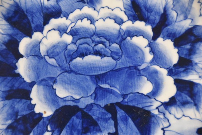 Japanese Blue and White Porcelain Plate Width:557mm - Image 4