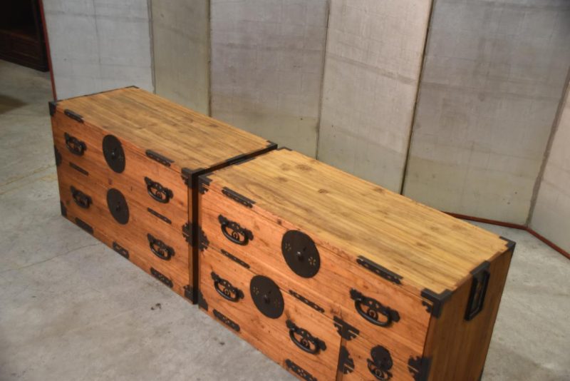 Japanese Clothing Chest 2 Sections Width:915mm - Image 2