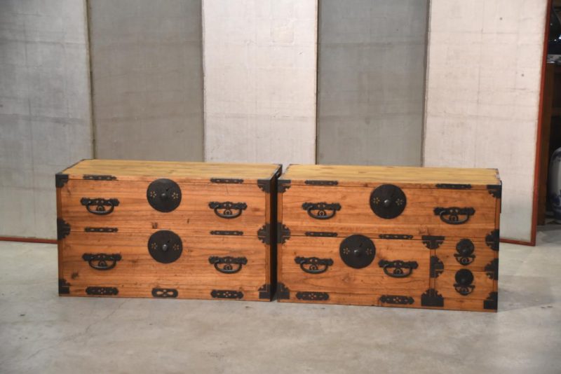 Japanese Clothing Chest 2 Sections Width:915mm - Image 12