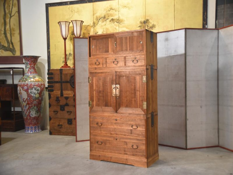 Japanese Vintage Kimono Chest 3 sections Width:910mm