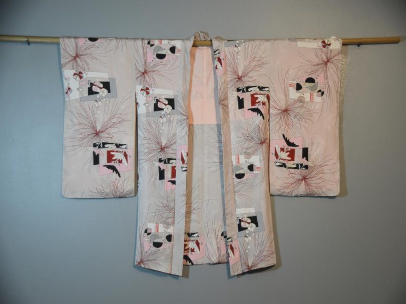 Crazy in a good way Grey Silk Haori - Image 3