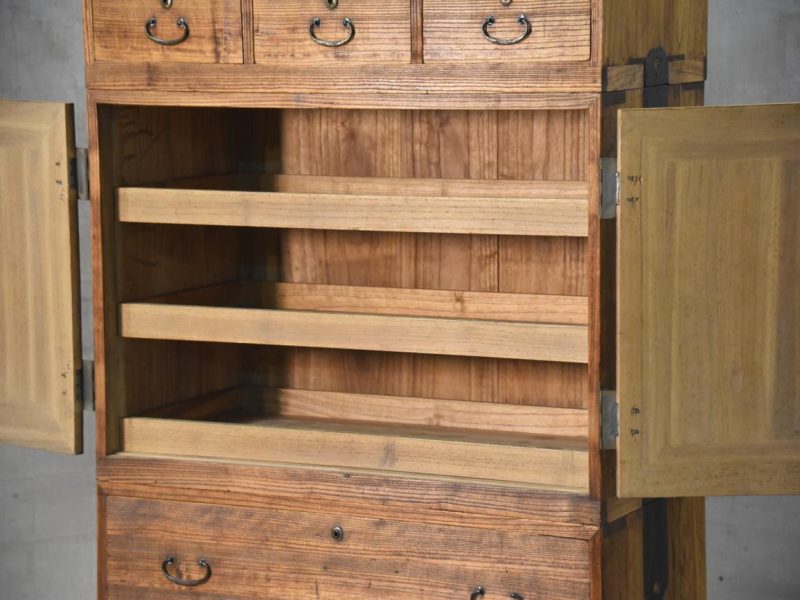 Japanese Vintage Kimono Chest 3 sections Width:910mm - Image 6