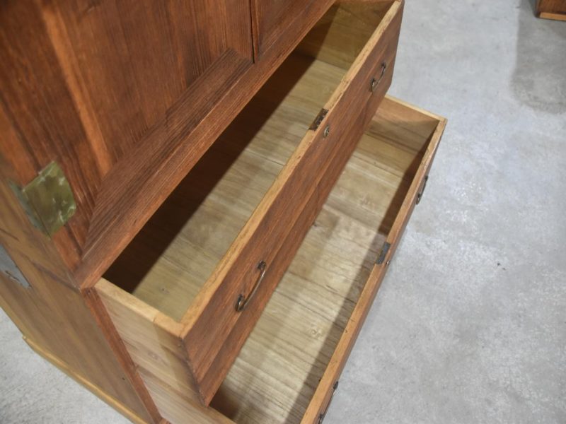 Japanese Vintage Kimono Chest 3 sections Width:910mm - Image 5