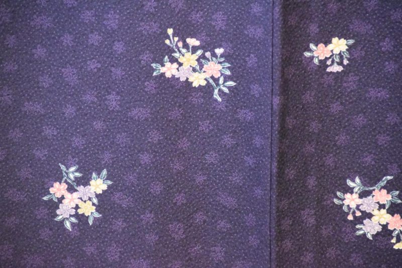 Purple Japanese Silk Kimono - Image 2